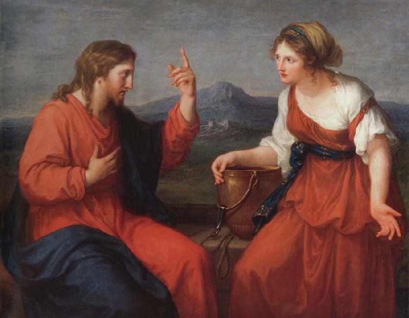 Angelika Kauffmann Christus und die Samariterin oil painting image